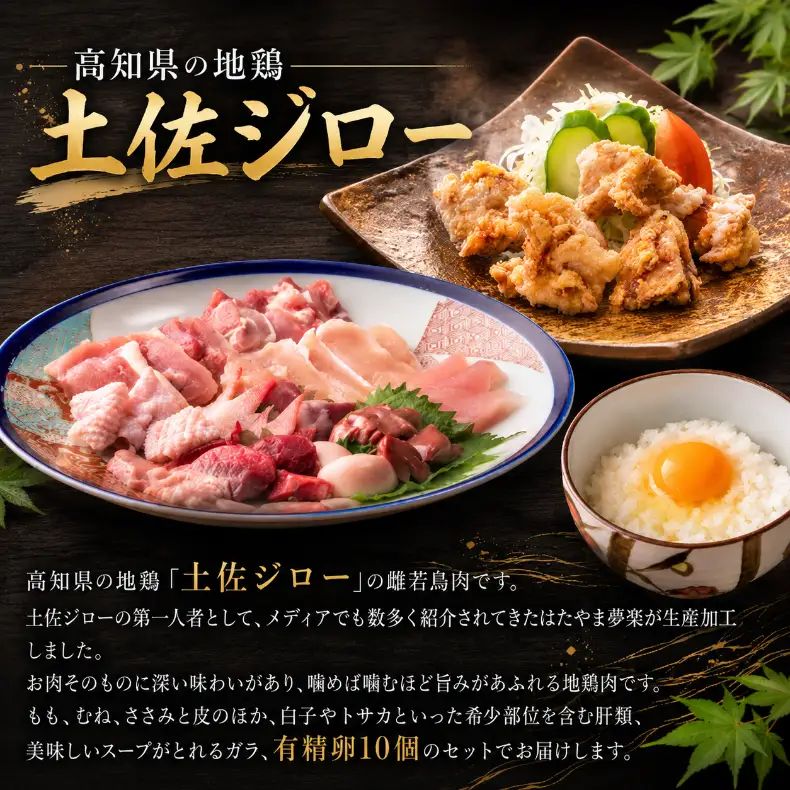 【1月発送】土佐ジロー 1羽・卵 セット 地鶏 鶏肉