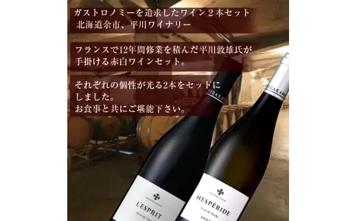 平川ワイナリー】ワイン2本セット エスぺリードテール・ド・ヨイチ2022