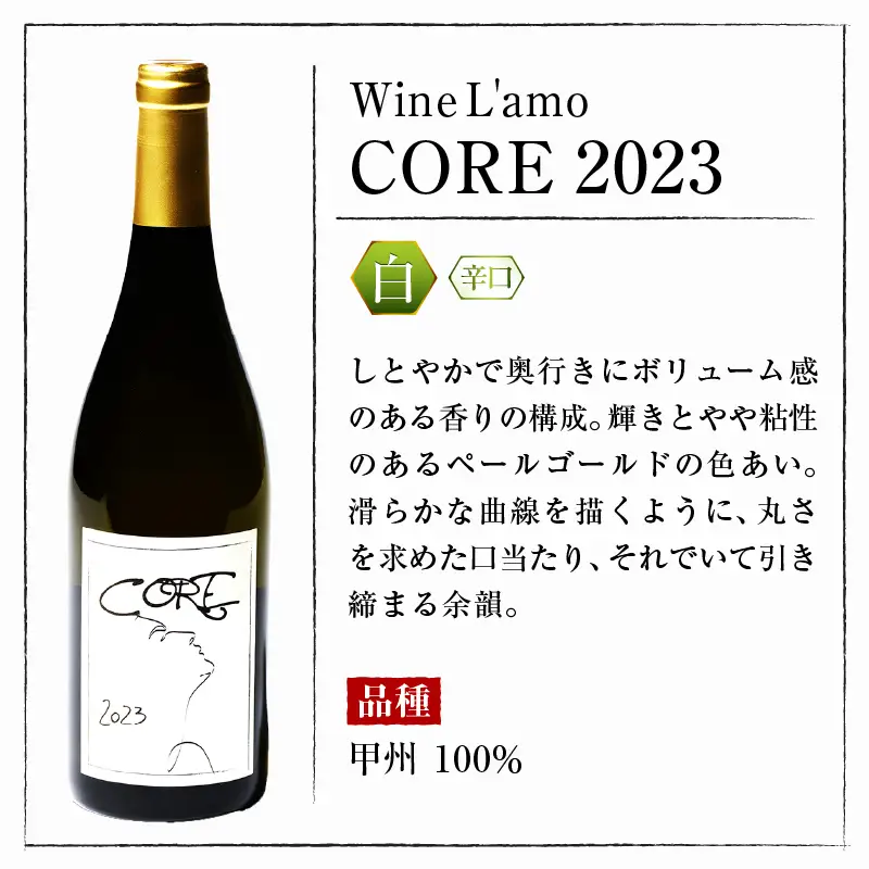 ワイン Wine L'amo「CORE 2023」H7-1640