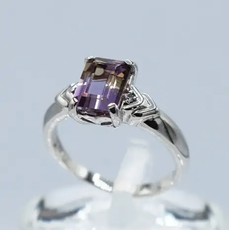 アメトリン リング  1.5ct  Ag900[Pt100] （14430at） (BR-102)