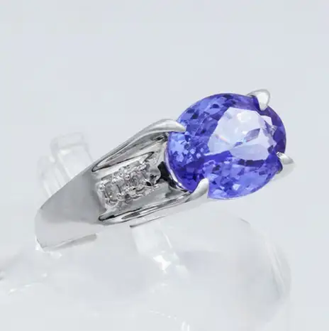 タンザナイト リング 2.0ct  Ag900[Pt100] （161195-t） (BR-103)