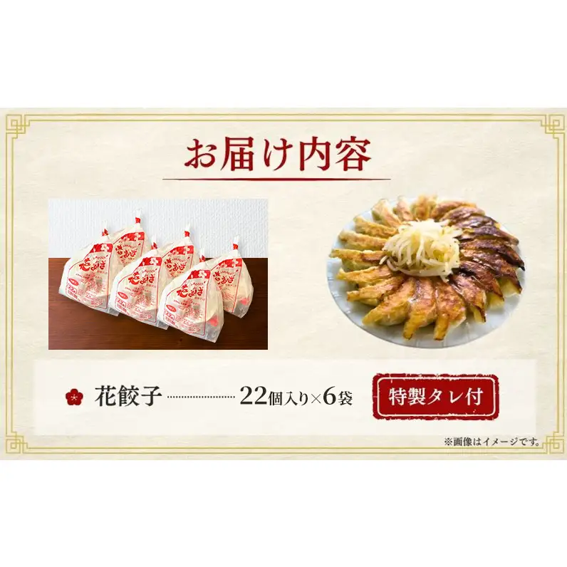 冷凍花餃子132個(22個×6袋) 餃子 冷凍餃子 冷凍ギョーザ 手作り餃子 ギョーザ 点心 中華 中華料理 惣菜 簡単調理 加工食品 静岡県 森町
