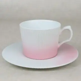 有田焼 ピンク吹き ブラスト コーヒーカップ＆ソーサー【大慶】食器 うつわ 器 カップ コップ ピンク ci086
