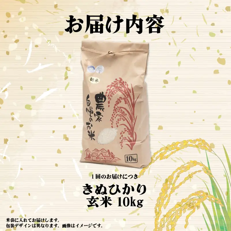 【先行予約】令和8年産 新米 きぬひかり 10kg 定期便 12ヶ月 玄米 米 
