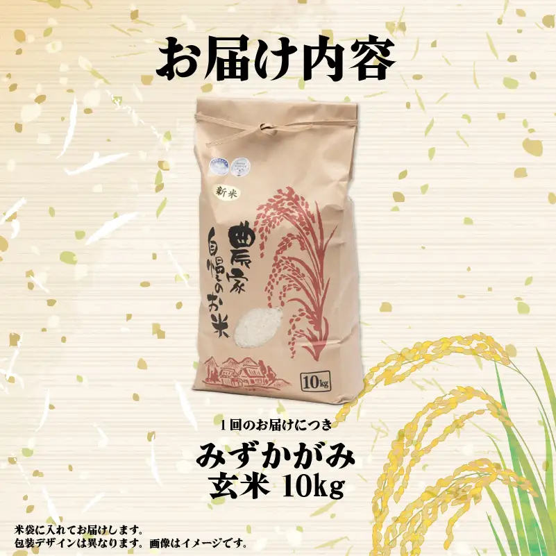 【先行予約】令和8年産 新米 みずかがみ 10kg 定期便 12ヶ月 玄米 米 