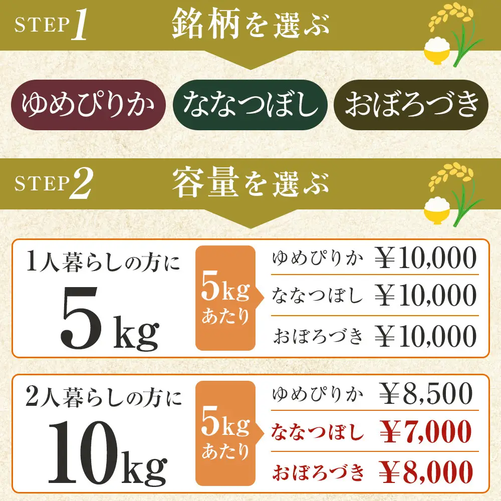 【令和7年産】 おぼろづき 無洗米 真空パック 5kg×4袋 20kg | 無洗_06549