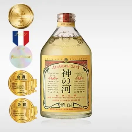人気・神の河(麦焼酎・25度)　720ml×4本 828B3【配送不可地域：離島】【1770065】