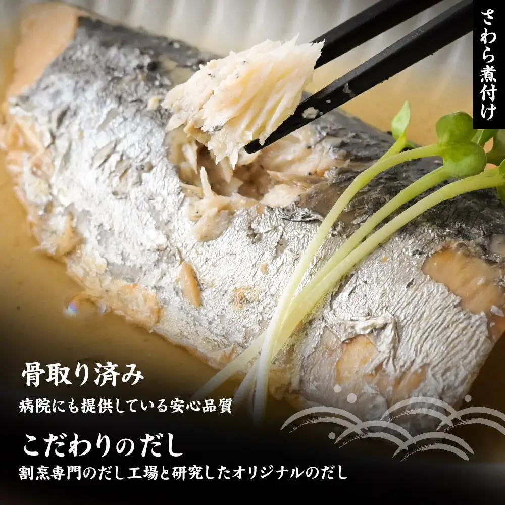 煮魚セット5種10切れ 食品添加物無添加 減塩 小分け 骨取