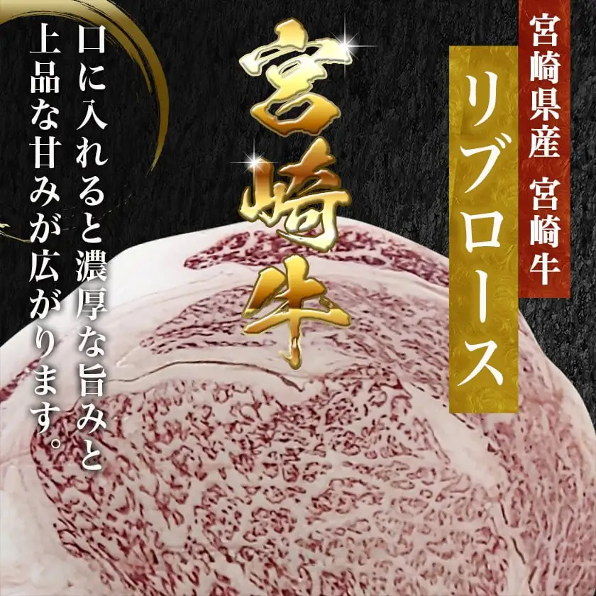 宮崎牛リブロースブロック(1kg)≪みやこんじょ快速便≫〔AD-N405-R〕_(都城市) 宮崎県産 宮崎牛 牛肉 和牛 国産 リブ 塊肉 ステーキ ローストビーフ 焼肉 BBQ