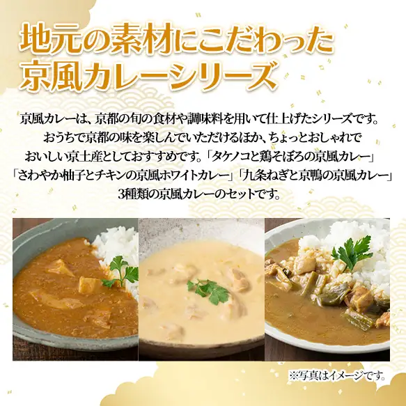 京風カレーセット(3種×各2個・計6個) 詰め合わせ レトルト uj-AA001-B【カレー】