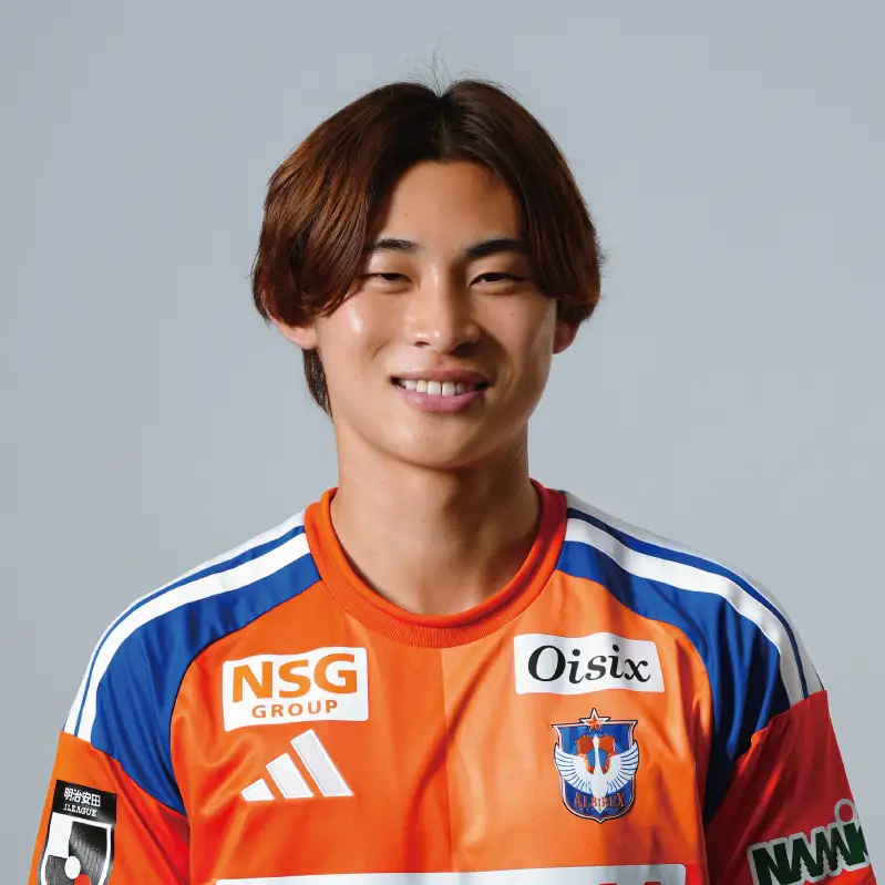 アルビレックス新潟 笠井 佳祐選手メッセージ入りブロマイド写真＋全選手サイン入りユニフォーム Sサイズ