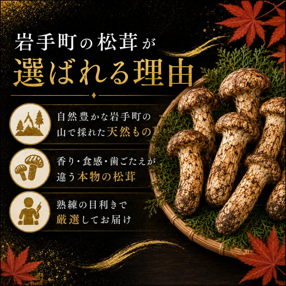 【先行予約】松茸 250g 岩手町産 天然 松茸