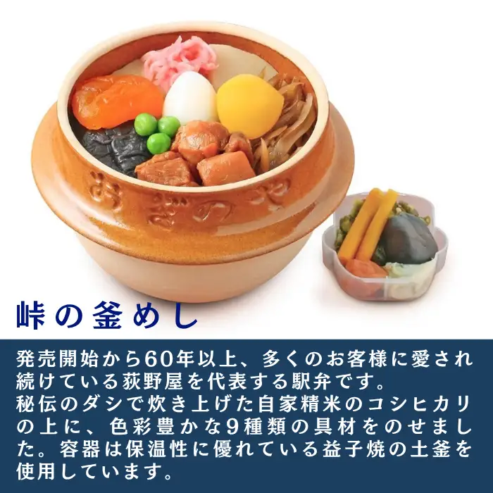【9/30受付終了】峠の釜めし2個・湖畔の釜めし2個 セット/ 荻野屋 おぎのや [99-12]