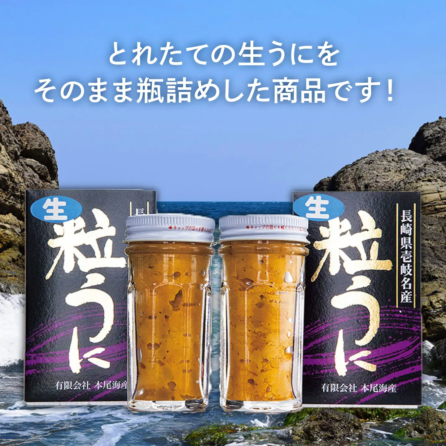 【先行予約】ミョウバン不使用！ 採れたて生うに 60g×2本（冷蔵）【2027年5月以降順次発送】≪壱岐市≫【本尾海産】[JAR013]