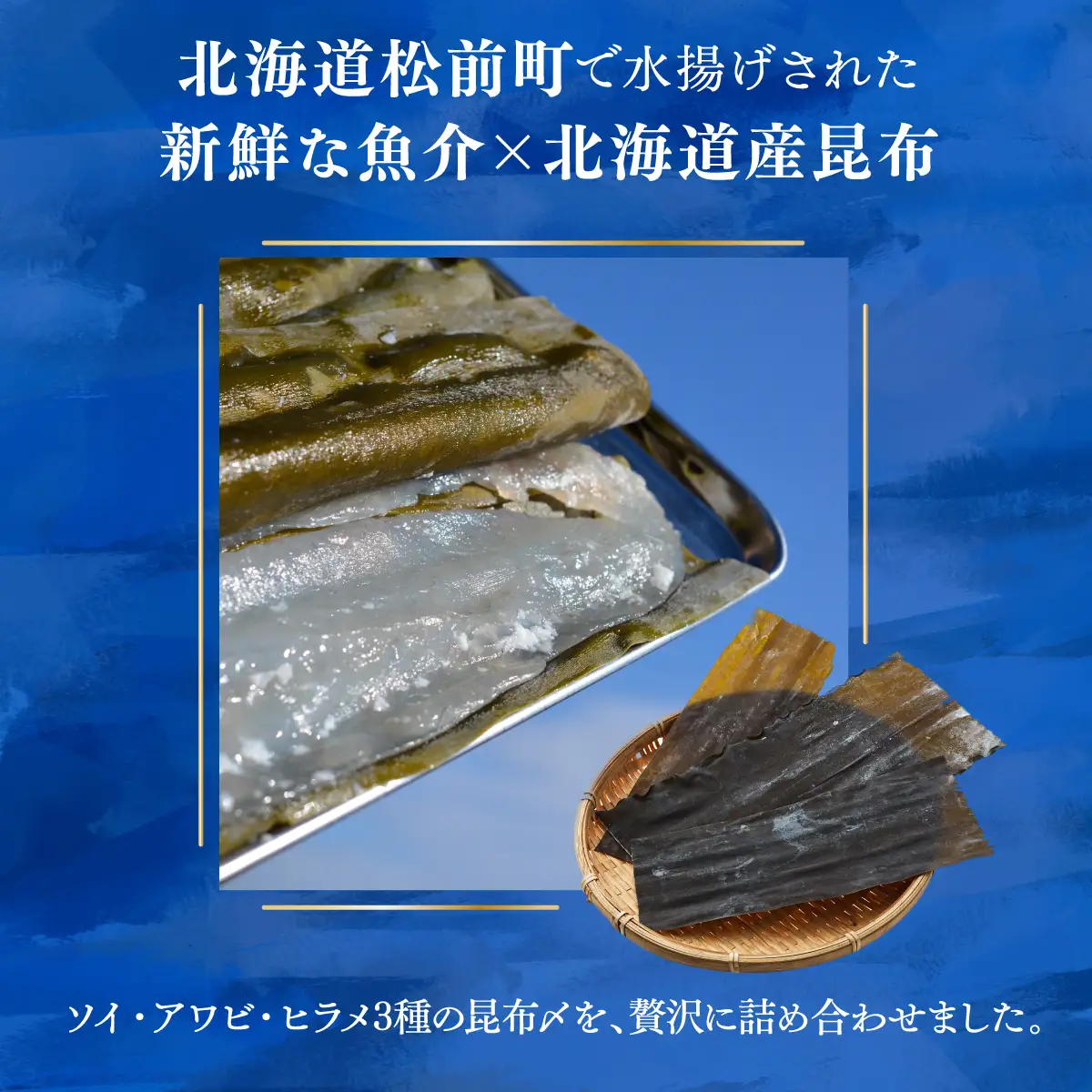 松前産 ソイ・アワビ・ヒラメ 昆布〆 セット 100g×3 冷凍 高級魚 食べ比べ 3種 詰め合わせ | 北海道産昆布 昆布締め こんぶじめ 曹以 鮃 平目 鮑 白身魚 刺身 お刺身 酒の肴 おつまみ 晩酌 海鮮 お取り寄せ グルメ | 北海道 松前町 送料無料 MATK041