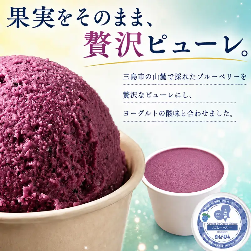 ブルーベリー ジェラート 12個 アイス じぇらーと ぶるーべりー