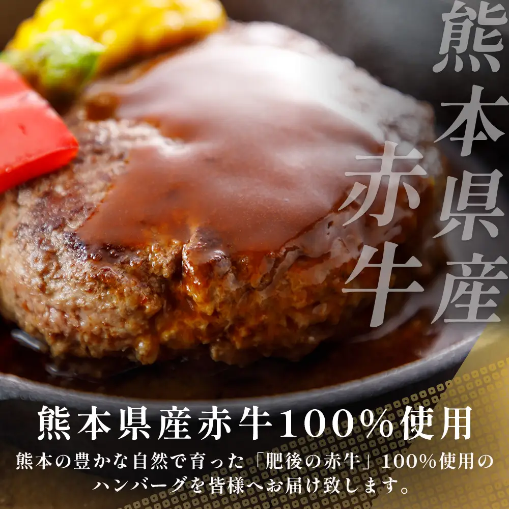 【定期便3回】熊本 赤牛 ハンバーグ 150ｇ×10個 ×3回配送 121-0602