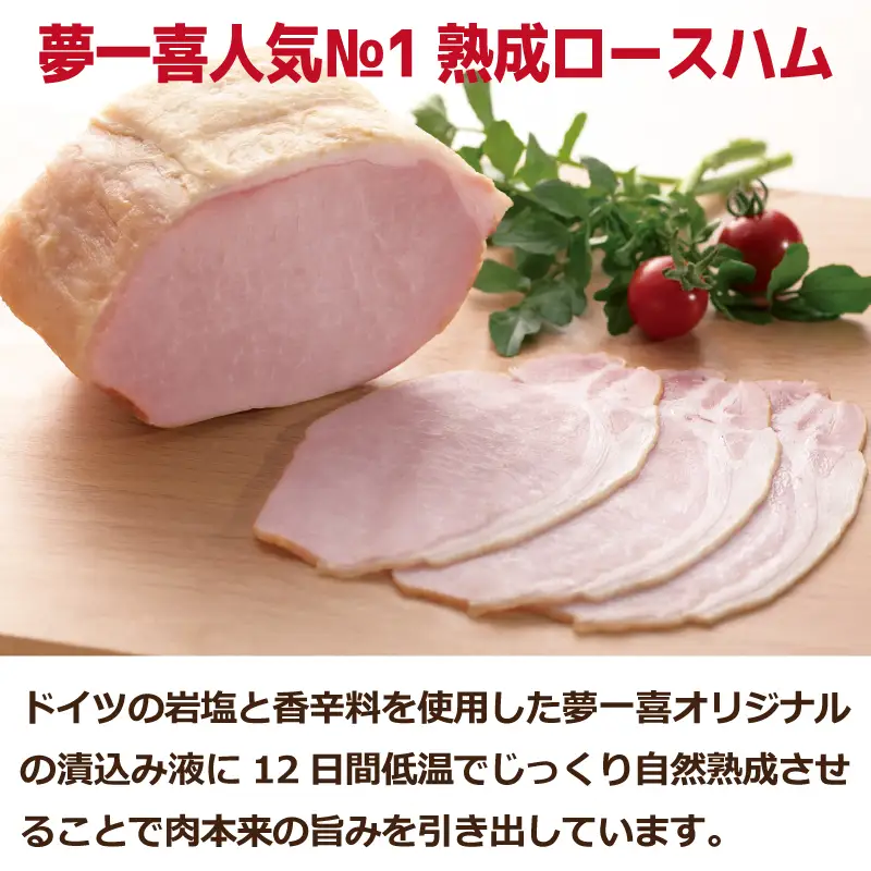 ロースハムステーキ1kg（250g×4個）