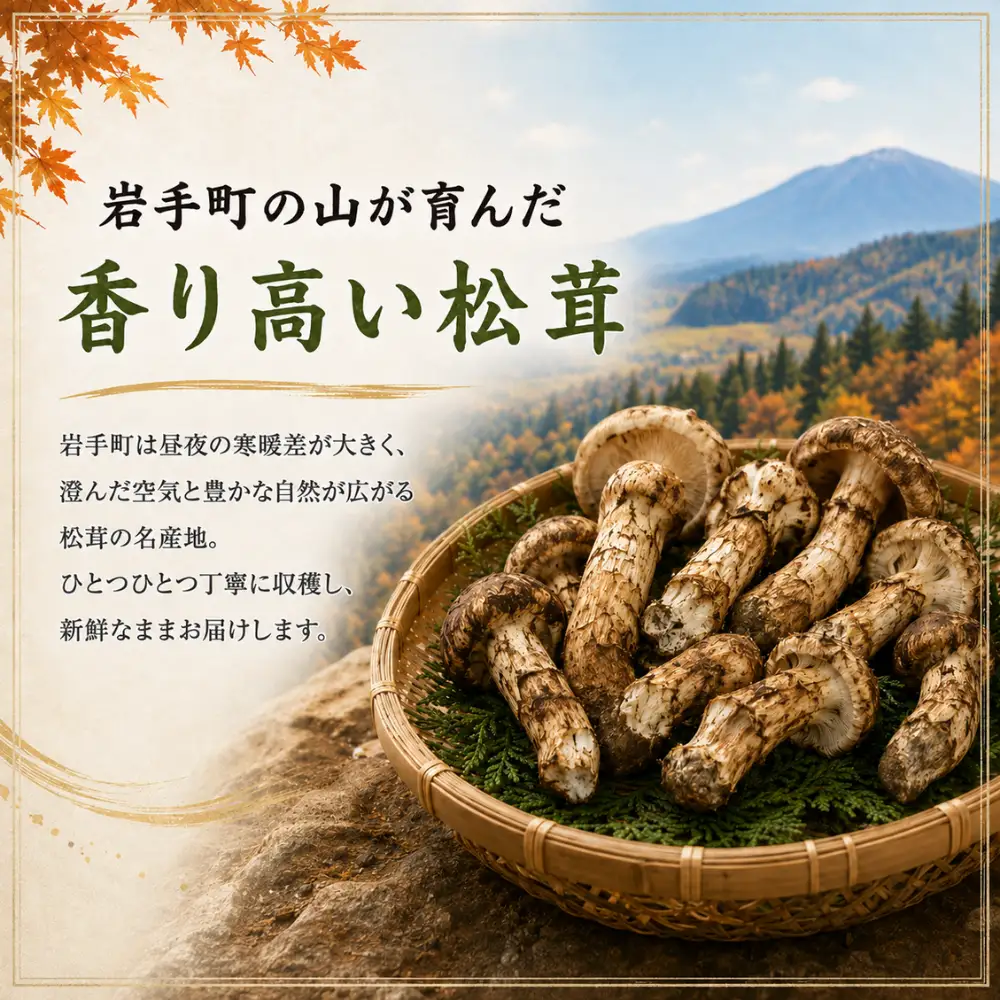 【先行予約】松茸 訳あり 500g 岩手町産 松茸