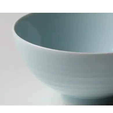 有田焼 青磁うず飯碗【佳秀窯 西山正作 】食器 器 うつわ 伝統工芸 ろくろ お茶碗 bs025