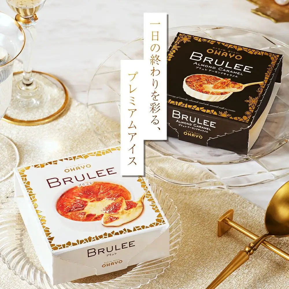 ブリュレ アイス アイスクリームギフト 詰め合わせ 2種×4個入 計8個 ブリュレアイス アイスクリーム ギフト BRULEE オハヨー乳業 OHAYO おやつ スイーツ デザート 贈り物 食べ比べ 茨城県 鉾田市