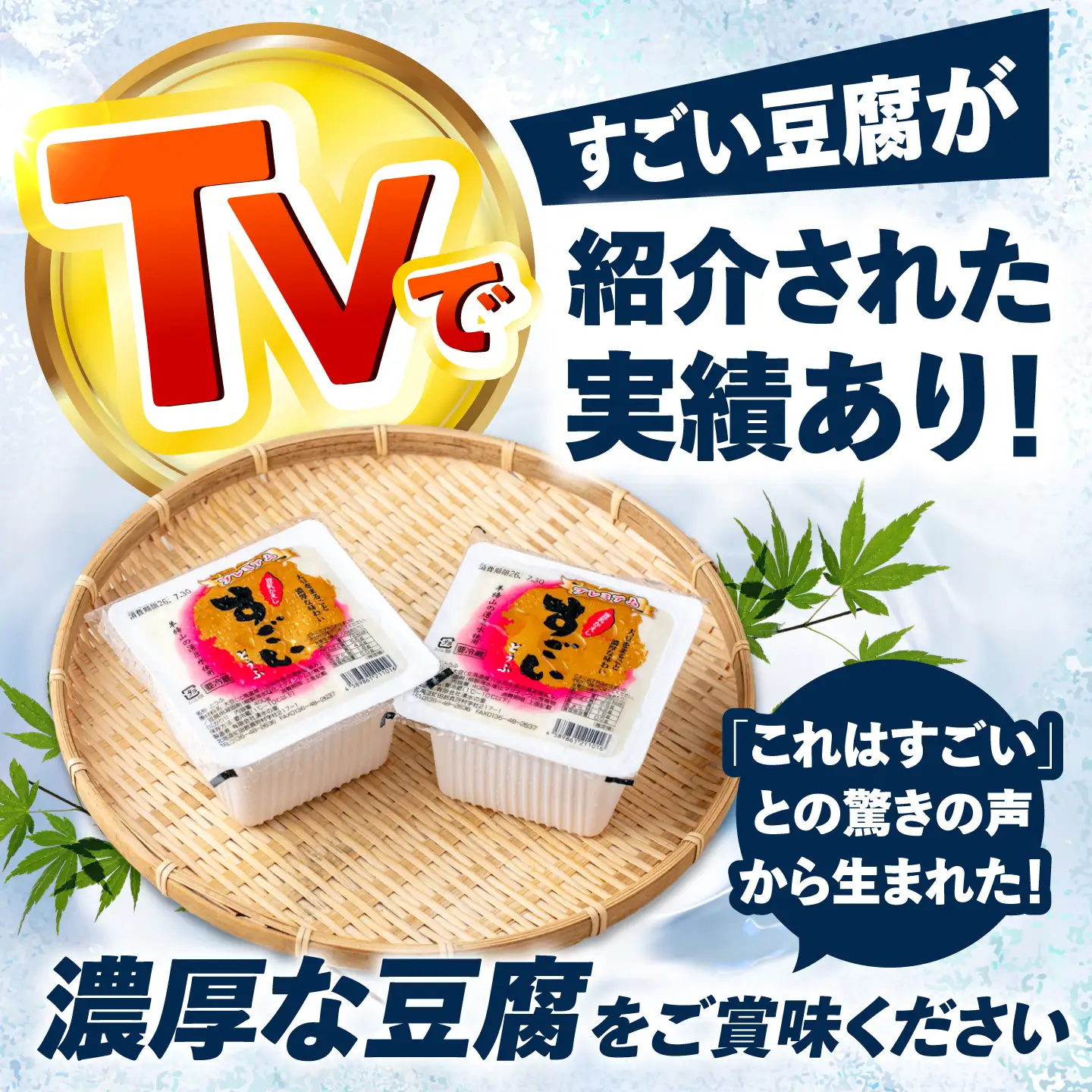 湧水の里 すごい豆腐 2丁セット [BPAO004] 豆腐