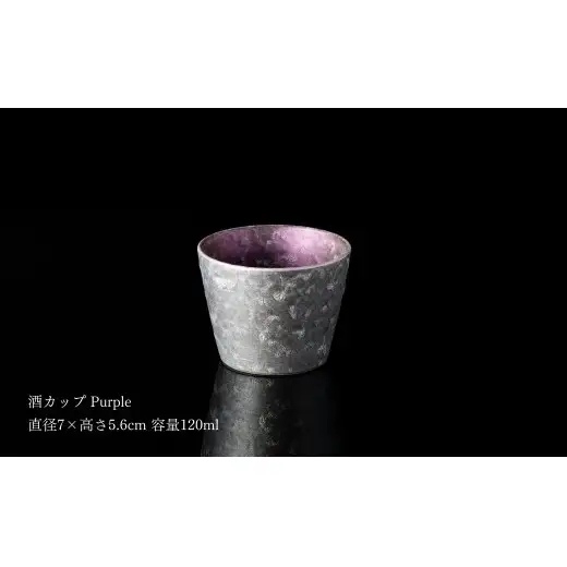 ＜NYが認めた逸品＞ 有田焼 麟 Lin シルバー冷酒器 2点セット (片口 Green カップ Purple)【金照堂】 酒器 ぐい呑み お猪口 徳利 bj070