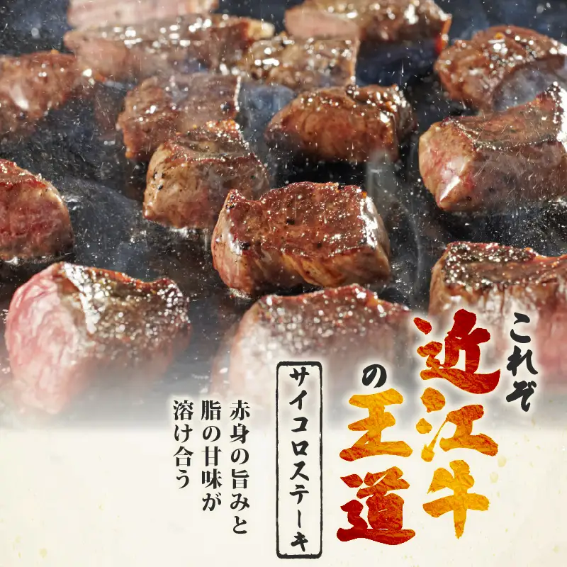 近江牛サイコロステーキ 500g ／ サイコロステーキ【OS023】