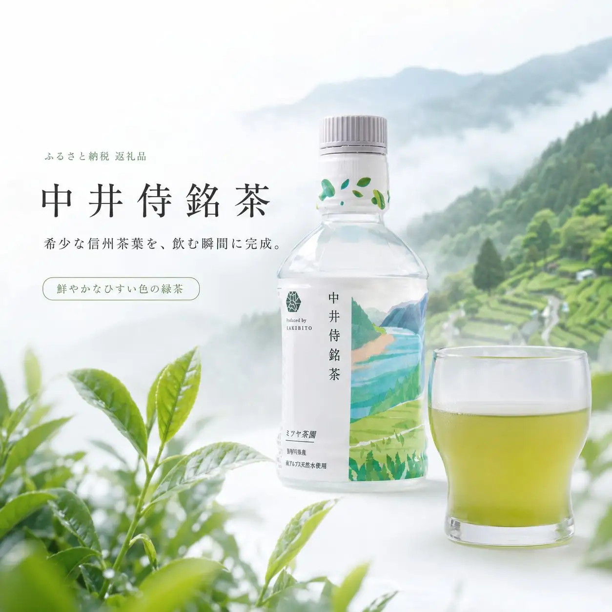 【定期便4回】 毎月お届け 「中井侍銘茶 product by MAKIBITO」 6本入り