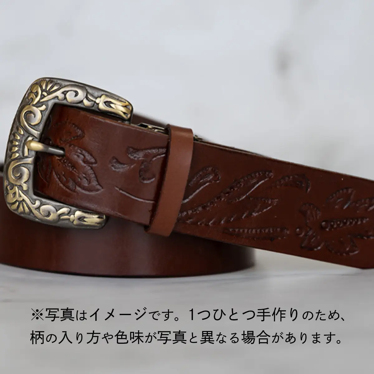 牛革ベルト（オイルベルト・焦茶色）【太さ35mm / 厚さ3.7mm / M(110cm)】牛革 父の日 手作り ベルト 革製品 [BE057ya-M]