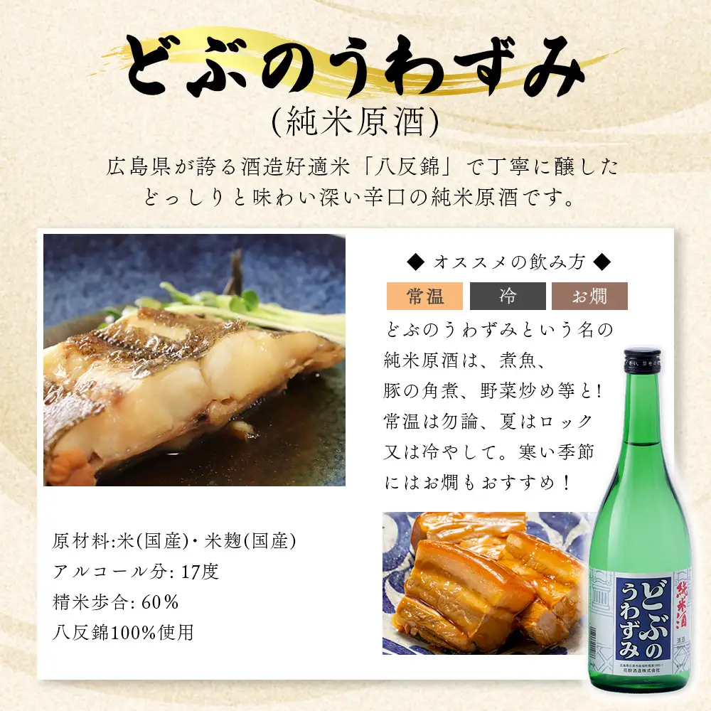どぶのうわずみ 720ml×12本 | 日本酒 清酒 辛口 花酔酒造 どぶの上澄み 純米原酒 八反錦