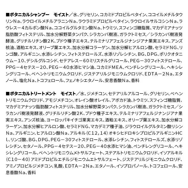 BOTANIST ボタニスト ボタニカル シャンプー＆トリートメント【セット】 【モイスト】 （大容量詰替）2セット