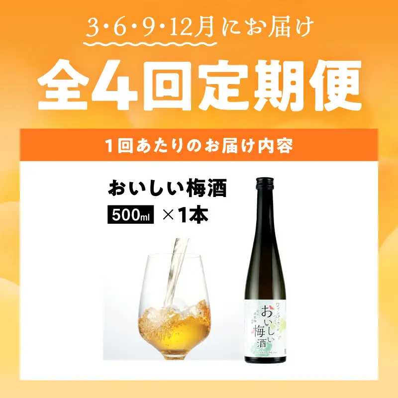 おいしい梅酒定期便【全4回】_EM60-T01
