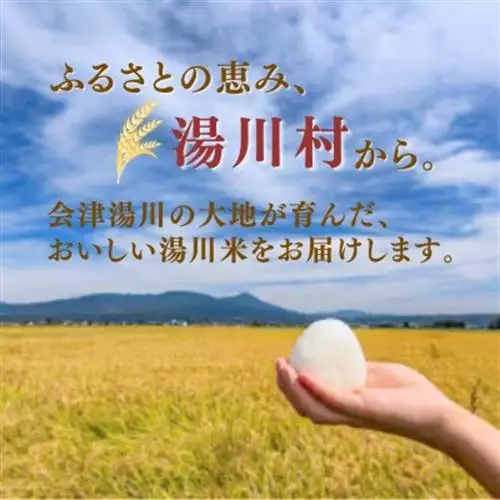 【発送月固定定期便】湯川村産コシヒカリ 精米5kg(R8.10・11・12・R9.1・2・3)全6回【4091444】