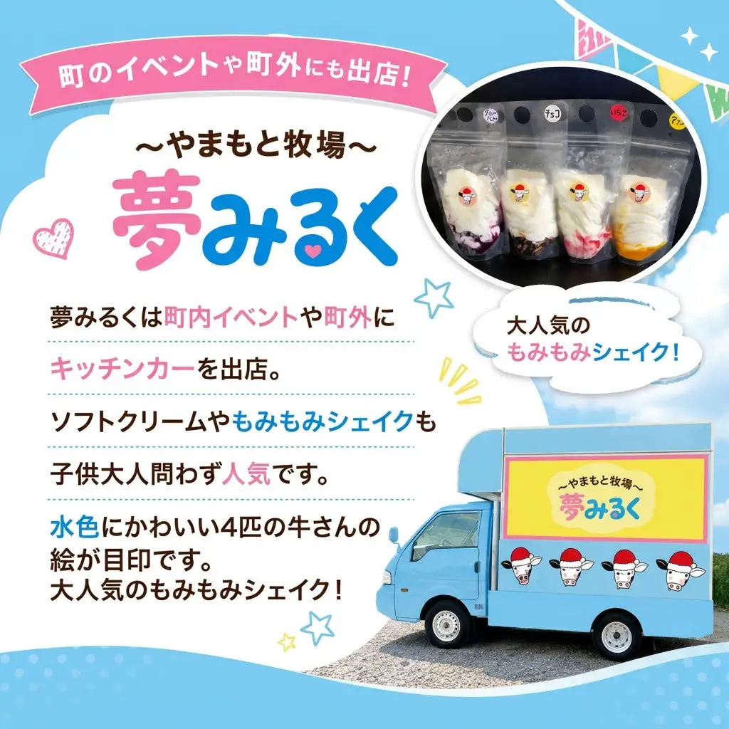 もみもみシェイク（ブルーベリー、いちご、チョコ、マンゴー）４個セット　【北海道アイス　十勝アイス　ソフトクリーム　広尾町　北海道　夢みるく　山本牧場】（AS0001）