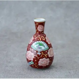 有田焼 錦古伊万里牡丹 扇 金唐草 酒器揃【神田陶器店】デッドストック アウトレット 昭和レトロ 牡丹 酒 うつわ 酒器 熱燗 お酒 晩酌 bp018