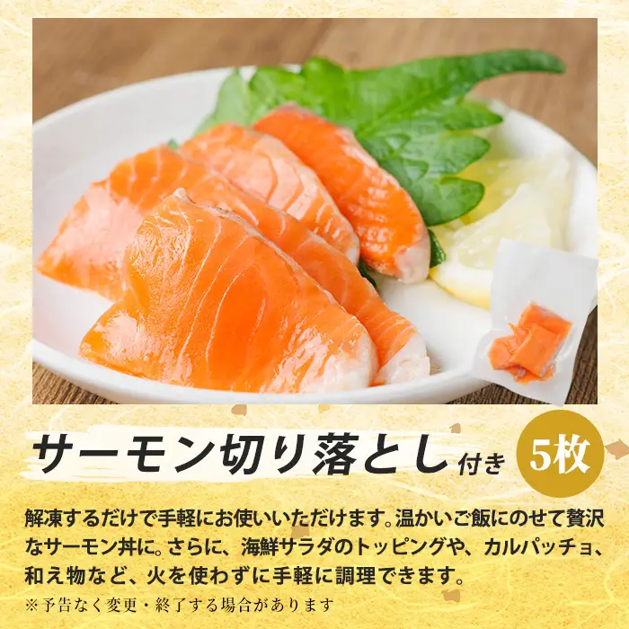 肉厚 鮭 切り身(計1kg・500g×2P)  サーモン切り落とし5枚付き！ 塩鮭 冷凍 厚切【AW-136】【丸正水産】