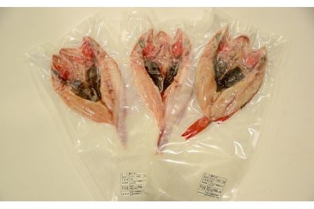 浦河前浜産 きんき一夜干し(中サイズ)約200g×3枚[02-344]