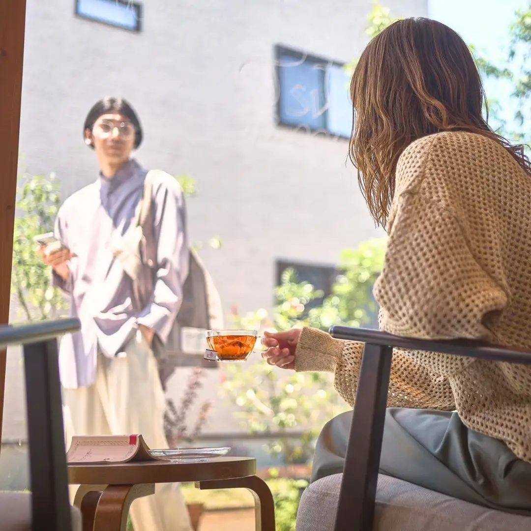 野草男とハーブ女のティータイム よもぎとレモングラス ティーバッグ めおと