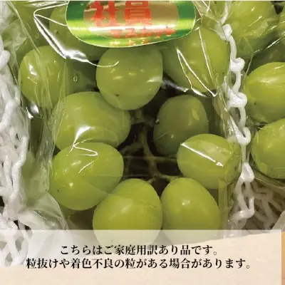 【訳あり】シャインマスカット ご家庭用/約2.2kg (岡山県産) 食べ応え満足便! FN-B006