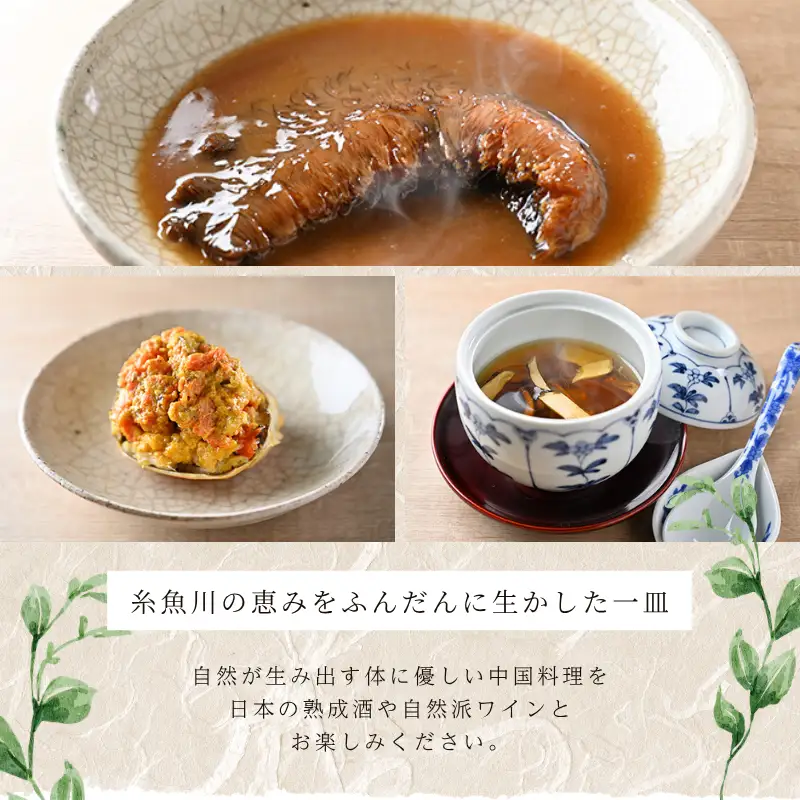 中国菜灯菜「糸魚川市厳選コース」食事券2名様 ディナーコース【お食事券 食事 ふるさと納税 食事券 東京都 中目黒 中国料理 コース料理 ディナー】