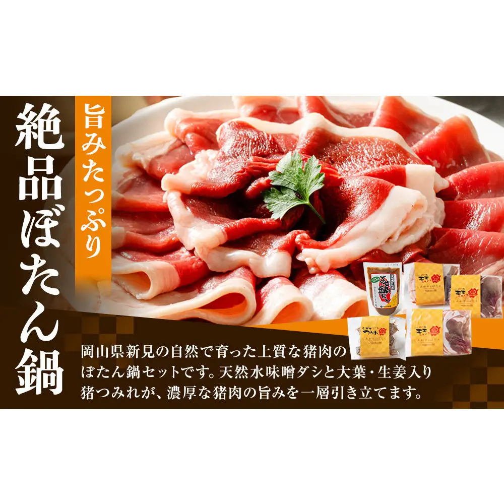 おかやま天然つみれぼたん鍋セット