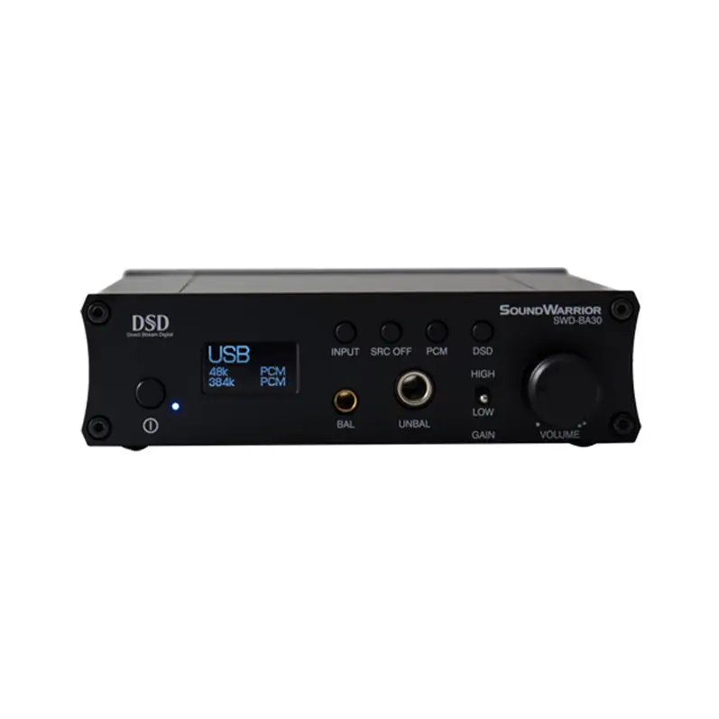USB DAC　バランス型ヘッドホンアンプ SWD-BA30-SD オーディオ 音響機器 小型 コンパクト