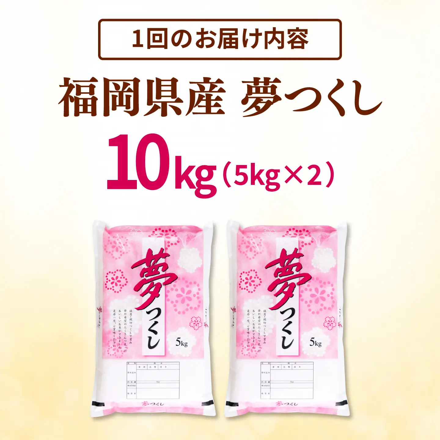 【全9回定期便】【令和8年度産】福岡県産米 夢つくし 10kg (5kg×2袋) 精米 桂川町/有限会社ファインリョーコク[ADCE028]