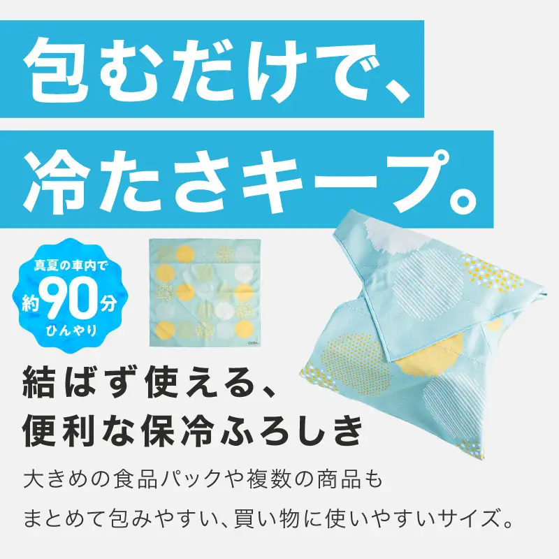 ORIBA 保冷ふろしき55（大）ブルーミント