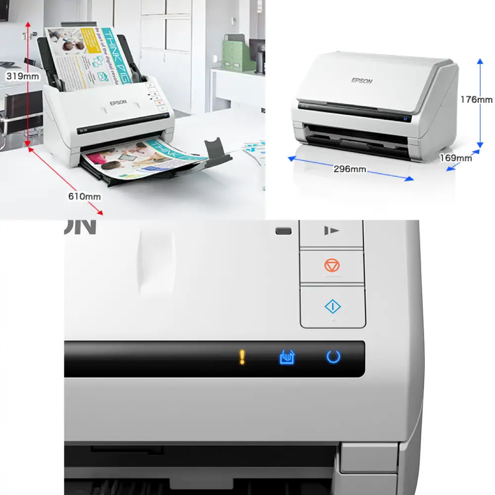 エプソン A4ドキュメントスキャナー DS-531 スキャナー PW