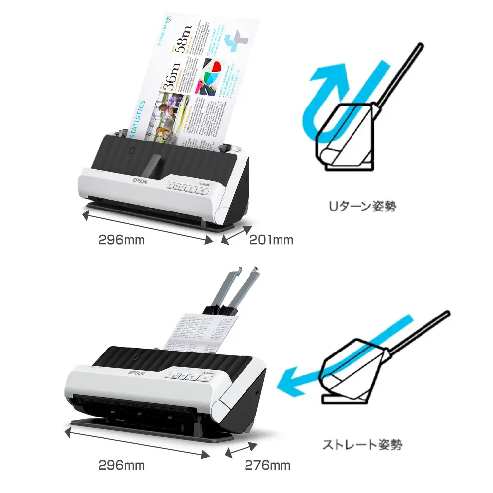 エプソン A4ドキュメントスキャナー DS-C420W スキャナー PW