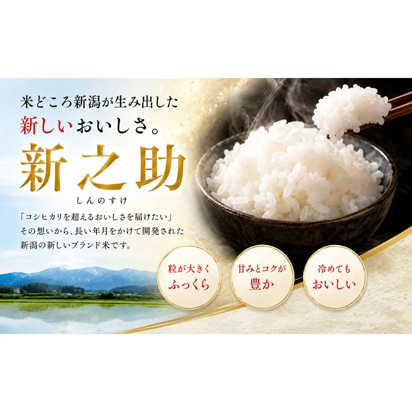 令和8年産 新潟県産 「鳥屋脇町生産組合 新之助」精米　5kg（岩渕農場）