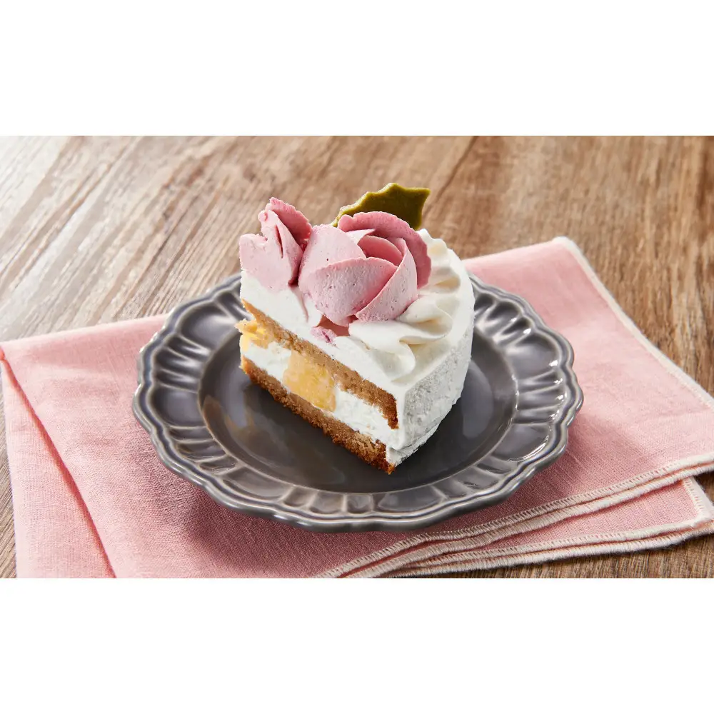 【卵・乳製品・小麦粉不使用】ローズクリームホールケーキ(ヴィーガン対応)