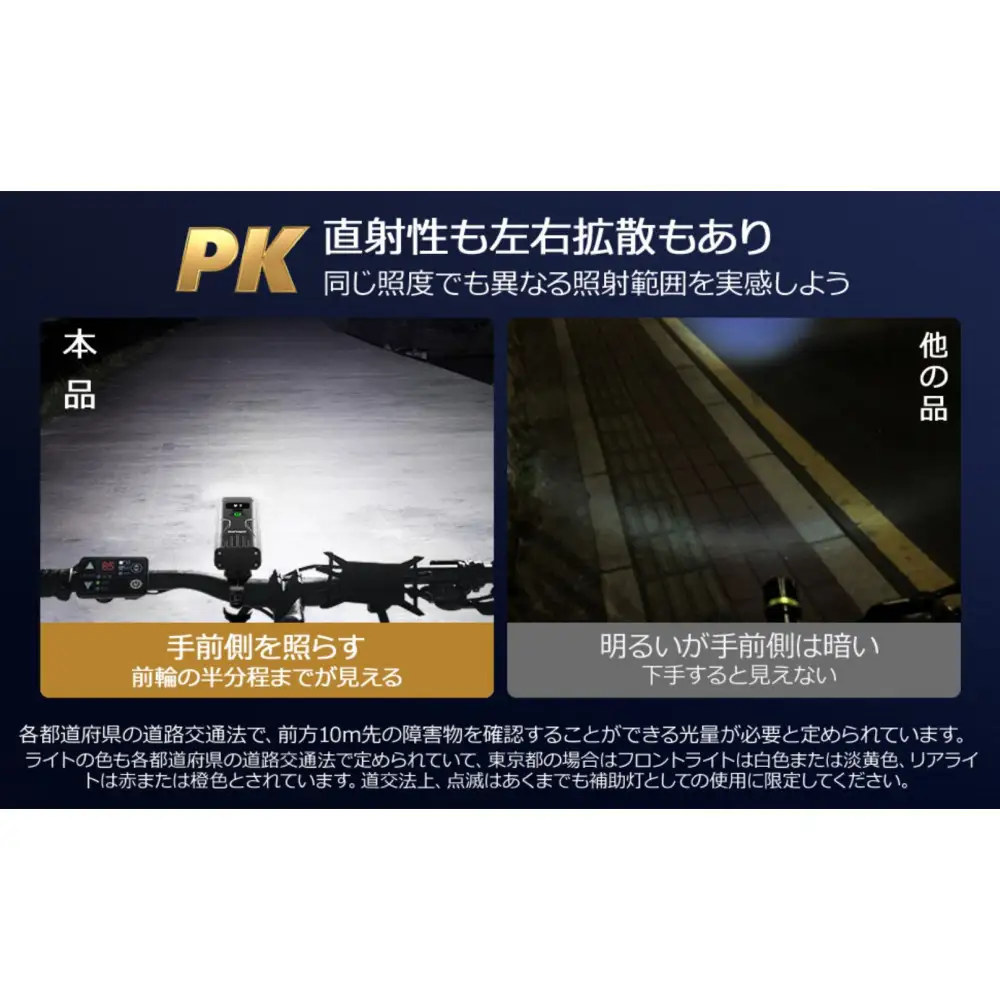 KX6自転車ライト【11100-2627】